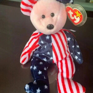 TY Fourth Of July Plush Bear